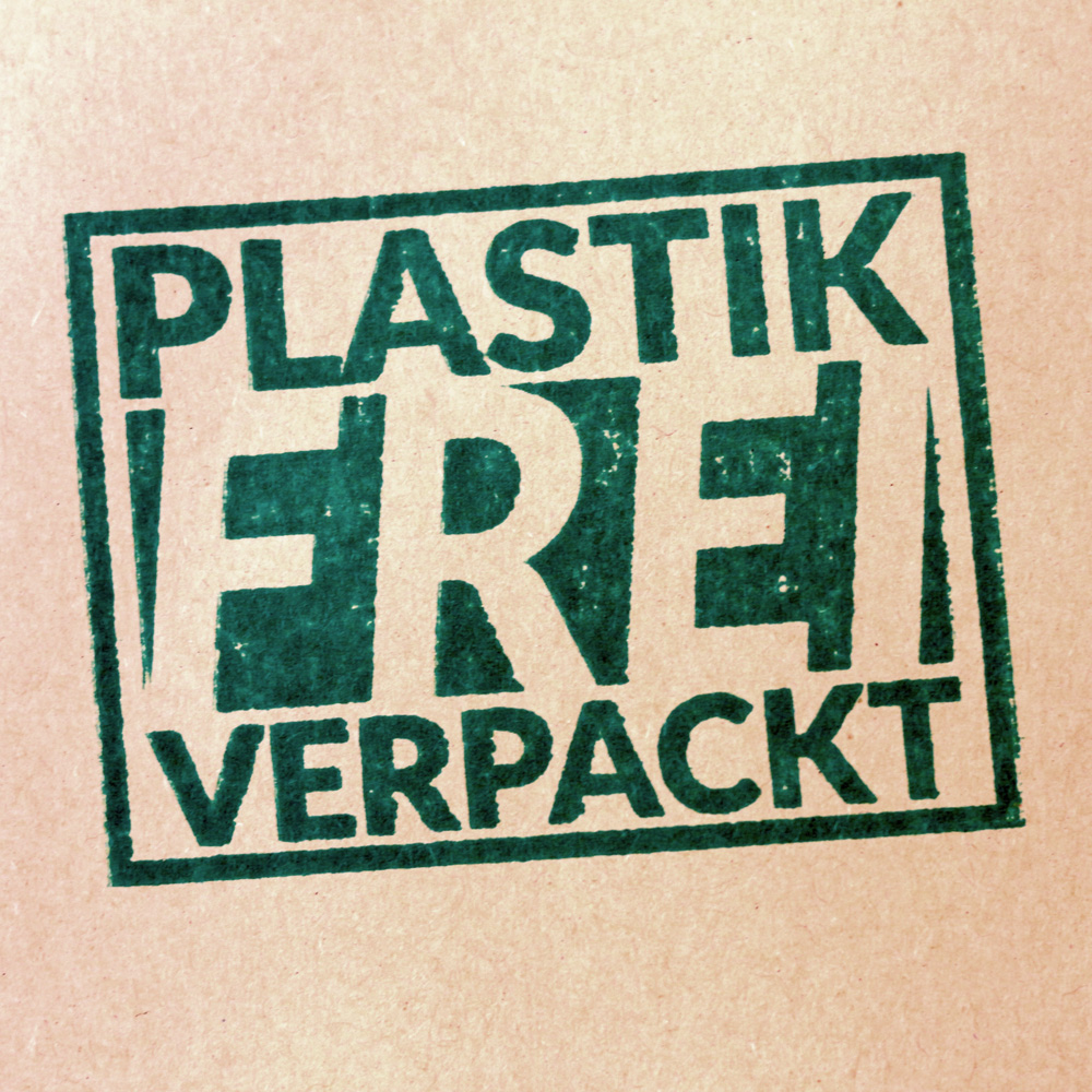 Der Versand über die von uns genutzten Handelsplattformen erfolgt plastikfrei